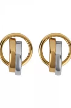 Ladies Jasper Conran Jewellery Sterling Silver Two Tone Plated Earrings JLD1E000