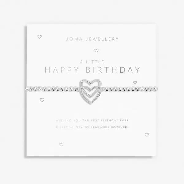 A Little Happy Birthday Silver Plated Gold 17.5cm Bracelet 7018