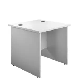 Tc 800 x 800 Panel Rectangular Desk White
