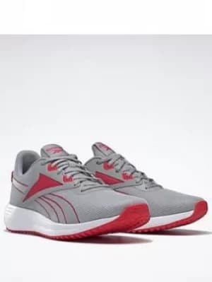 Reebok Lite Plus 3 Shoes, Grey/Red/White, Size 10, Men