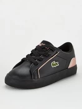 Lacoste Infant Girls Lerond 319 Trainers - Black/Pink