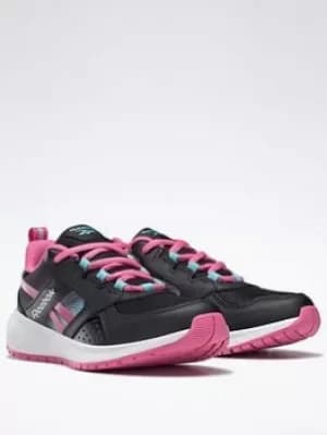 Reebok Road Supreme 2 Shoes, Black/Pink/Blue, Size 1