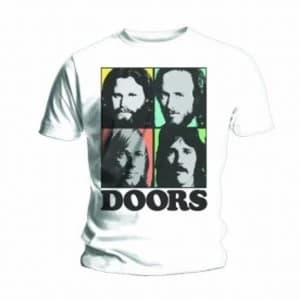 The Doors Colour Box Mens White T Shirt: Small