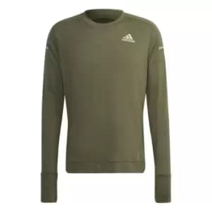 adidas Cooler Long Sleeve T Shirt Mens - Green
