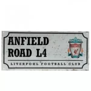 Liverpool FC Street Sign (One Size) (White/Black) - White/Black