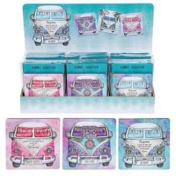 Kombi Coasters One Random Supplied