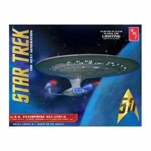 Star Trek USS Enterprise 1701 D 11400 Clear Edition Model Kit