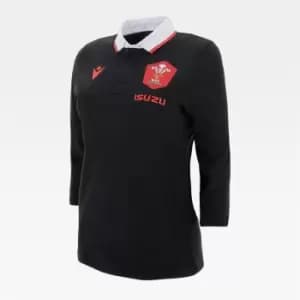 Macron Wales Alternate Classic Shirt 2020 2021 Ladies - Black