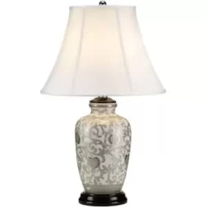 Lampe de table Silverthistle Blanc / argent