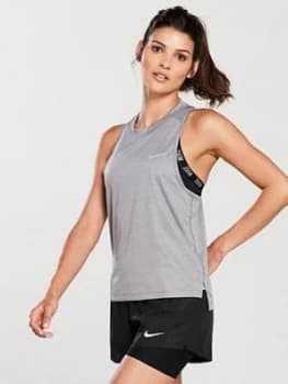 Nike Run Miler Tank Grey Size L Women