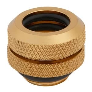Corsair Hydro X Series XF Hardline 12mm Gold Fittings - Four Pack (CX-9052002-WW)