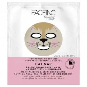 FACEINC by nails inc. Cat Nap Brightening Sheet Mask - Revitalising and Skin Energising