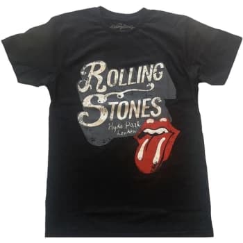 The Rolling Stones - Hyde Park Unisex Large T-Shirt - Black