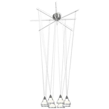 Linea Verdace Lighting - Linea Verdace Beebop Cluster Pendant Ceiling Light Satin Nickel