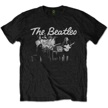 The Beatles - 1968 Live Photo Mens Small T-Shirt - Black