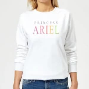 Disney The Little Mermaid Princess Ariel Womens Sweatshirt - White