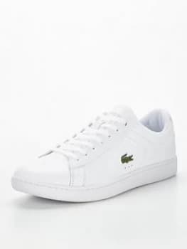 Lacoste Carnaby Bl21 Leather Trainers - White, Size 10, Men