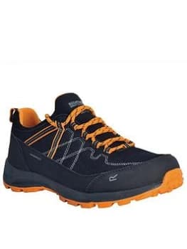 Regatta Samaris Lite Low Waterproof Walking Shoes - Black/Orange, Size 11, Men