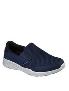 Skechers Equalizer 4.0 Persisting Slip On Trainer - Navy, Size 10, Men