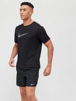 Nike Run Dri-Fit Run Division Miler T-Shirt - Black, Size L, Men