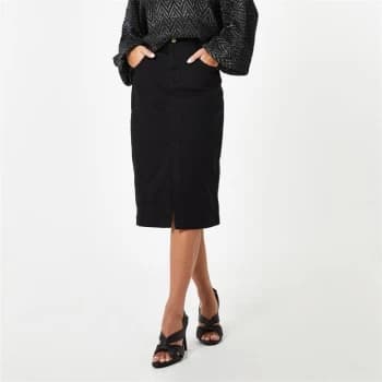 Biba BIBA Midi Denim Skirt - Black