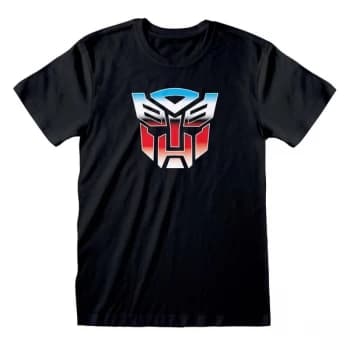Transformers - Autobot Logo Unisex Large T-Shirt - Black