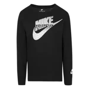 Nike Long Sleeve Futura Tee Infant Boys - Black