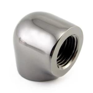 XSPC G1/4 Female Elbow Fitting (Black Chrome)
