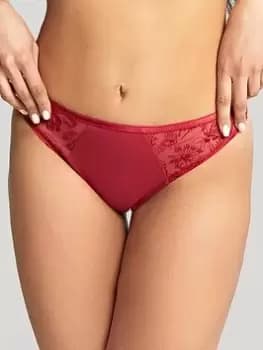 Panache Yasmin Brazilian Brief - Ruby, Red, Size 12, Women