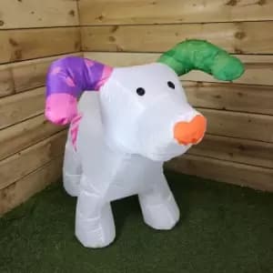 The Snowman And The Snowdog Indoor Outdoor 85cm Light Up Christmas Inflatable