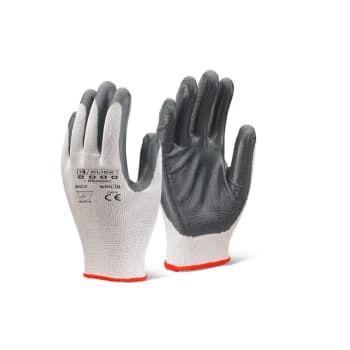NITRILE P/C POLYESTER GREY MED - Grey - Click