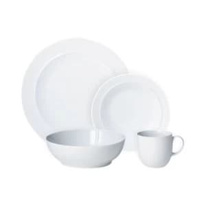 Denby White 4 Piece Dinner Set