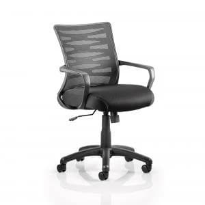 Trexus Vortex Task Operator Chair With Arms Mesh Back Black Ref
