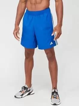 adidas Train HIIT 3 Stripe Shorts - Blue Size M, Men