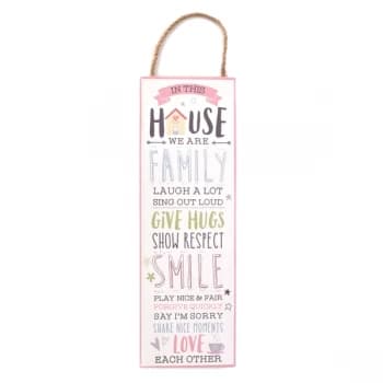 Love Life Wall Plaque - In This House 30cm