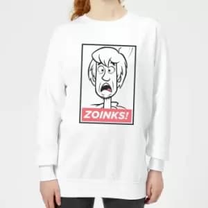 Scooby Doo Zoinks! Womens Sweatshirt - White - L