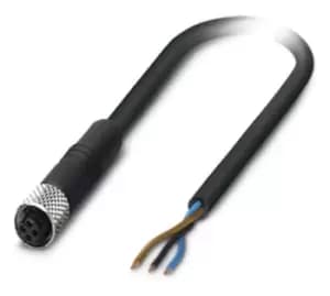Phoenix Contact Sac-3P- 5,0-Pur/m5Fs Sensor Cord, 3P, M5 Rcpt-Free End, 5M