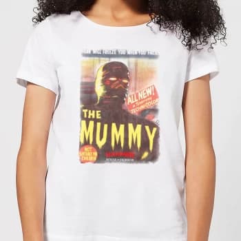 Hammer Horror The Mummy Womens T-Shirt - White - XL