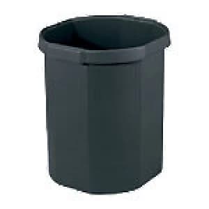 Exacompta Waste Bin Forever 18 L Plastic Black 31.2 x 31.2 x 32.4 cm