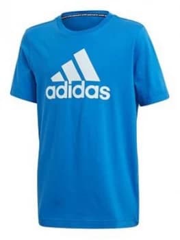Adidas Youth Must Haves Badge Of Sports Tee - Blue
