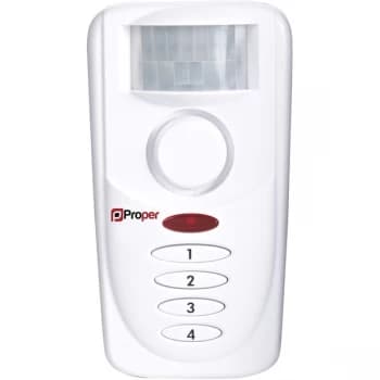 Proper Motion Sensing PIR Alarm Keypad Controlled 110dB Siren 120deg Detector