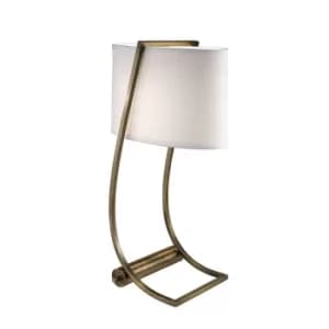 Lex 1 Light Table Lamp Brass, E27
