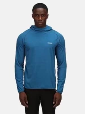 Regatta Montes Fleece Hoody, Blue/Navy, Size L, Men