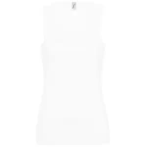 SOLS Womens/Ladies Jane Sleeveless Tank / Vest Top (M) (White)