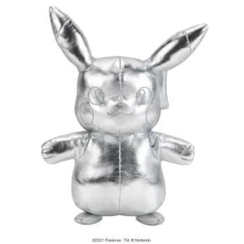 Pokemon 25th Celebration - 8 Silver Pikachu Plush