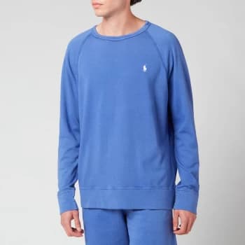 Polo Ralph Lauren Mens Spa Terry Sweatshirt - Bright Navy - L