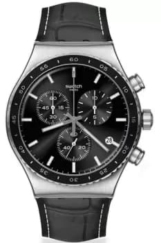 Swatch Carbonium Dream New Irony Chrono Watch YVS495