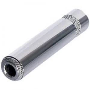 6.35mm audio jack Socket straight Number of pins 3 Stereo Silver Rean AV NYS2203P