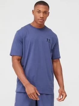 Urban Armor Gear Sportstyle Left Chest T-Shirt - Blue/Black, Size S, Men