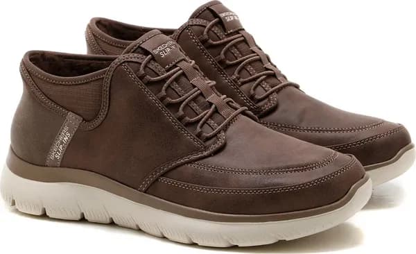 Skechers Slip In Summits Siegul Faux Trainers Chocolate 7 UK